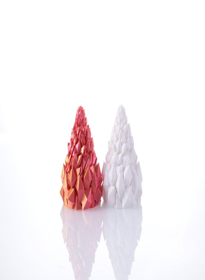 Yonaso 2 Pack Impossible Cone,Spiral Cone Fidget Toys - Christmas Pine Cone Design with 2-Tier Stackable Spirals,3D Printed Desk Decor for Anxiety Relief, Cool Office Gift Set for Adults&Kids - Image 1